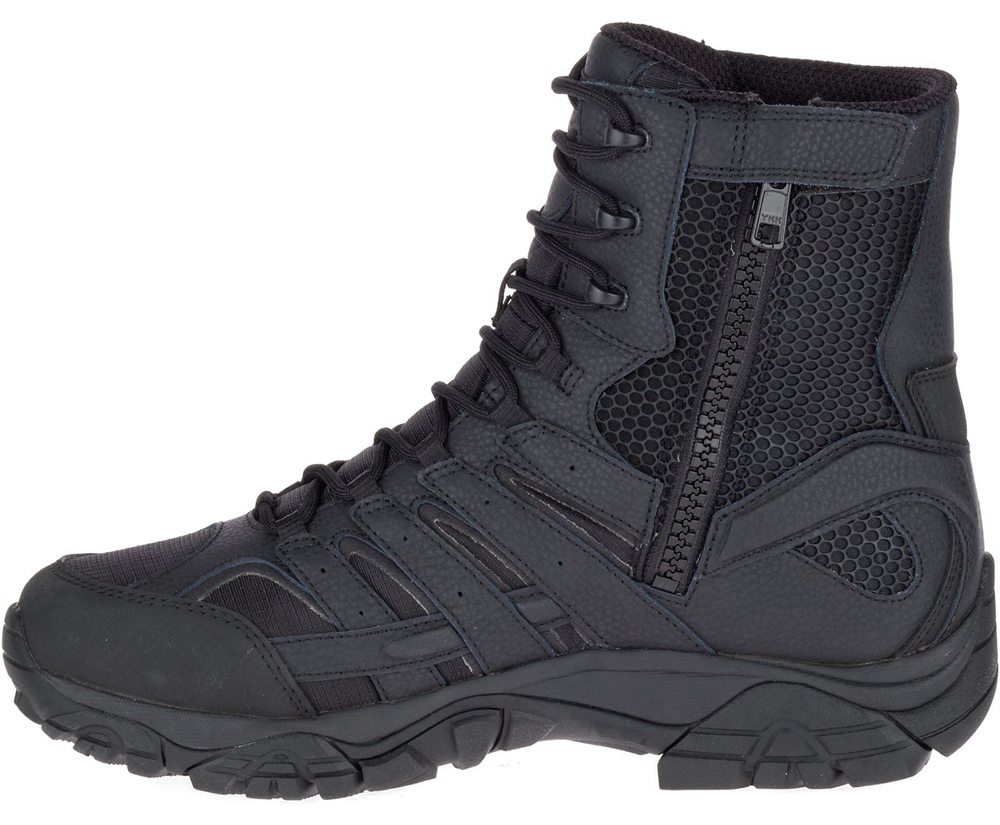 Merrell Boots Black - Moab 2 8\" Tactical Waterproof - Womens 74FHNVMEK